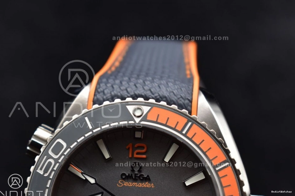 Edition Bezel Trendsetting Planet Orange SS Clone 43.5mm Best A8900 Gray on V 1010 Super VSF Ocean 1:1 Dial Black Strap Nylon 0220